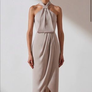 Shona Joy Core Knot Draped Dress